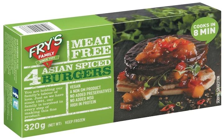 Fry's Family Meat-Free Asian Spiced Burgers; a new take on a much-loved icon!