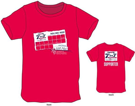 Mizone 7 in 7 Challenge tee-shirts now available
