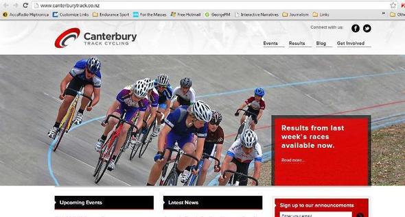Ace developers shift Canterbury Track Cycling into top gear with new website