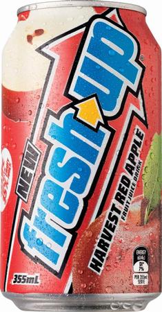 Obliterate Your Thirst with New Fresh Up Harvest Red Apple Fruit Drink!