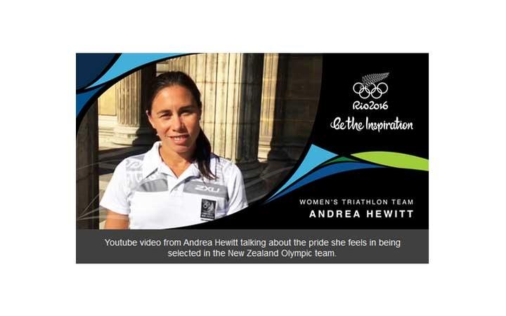 Andrea Hewitt first selected athlete in New Zealand Olympic Team