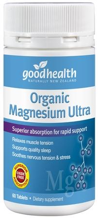 Introducing Good Health's Organic Magnesium Ultra It's Your Body's Light-Bulb Moment!