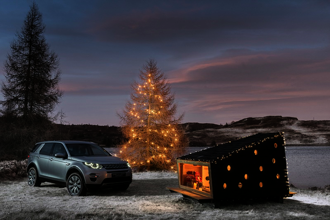 Land Rover Builds Compact Christmas Cabin for Santa