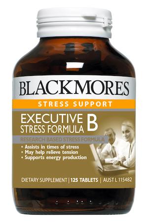 Blackmores Executive B-stress formula:  a little support to stay stress-free this party season!