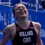 Great Britain's Vicky Holland claims first World Triathlon Series win