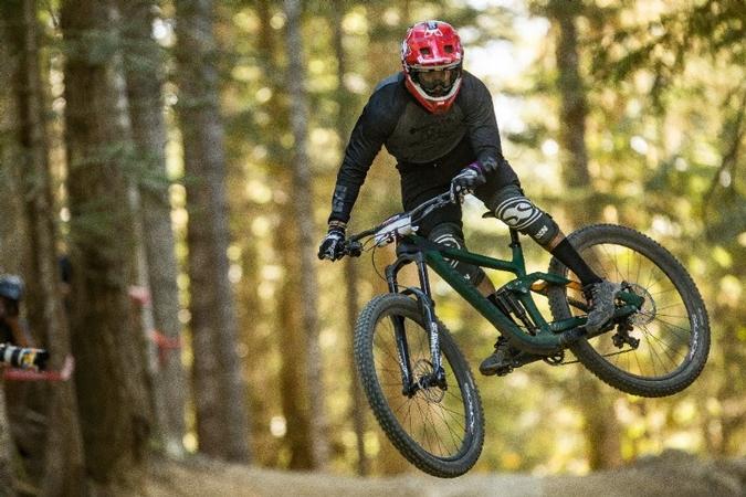 Surprise downhill victory for pump track master