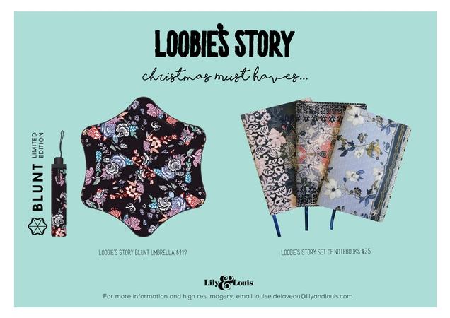 Loobie's Story Limited Edition Blunt Umbrella and Notebook Set