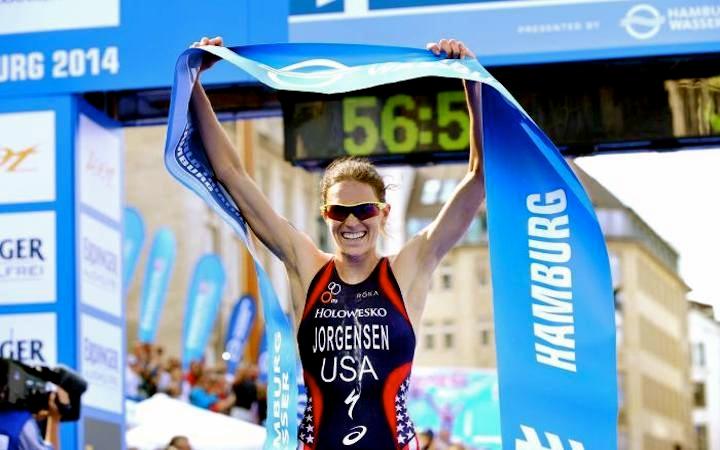 Gwen Jorgensen (USA) collects fourth consecutive World Triathlon Series win in Hamburg