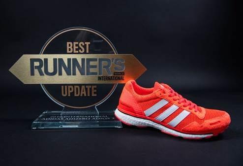 Adizero Adios Boost 3.0 Recognised  by Runner's World International for Best Update Award
