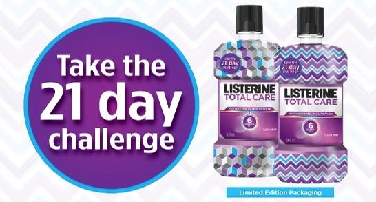 Jumpstart to a Healthier Mouth™ with the LISTERINE 21 Day Challenge
