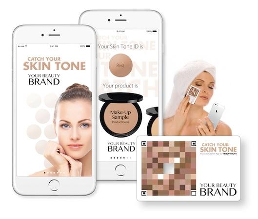 TECHKON's innovative smartphone app captures skin tones and matches them with cosmetic products