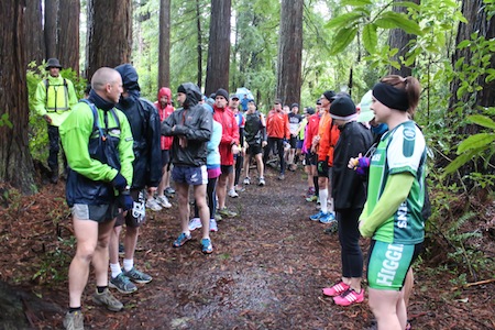 Competitors at the beginning of last year's inaugural Wild Challenge at Pukaha, a biathlon held just north of Masterton.