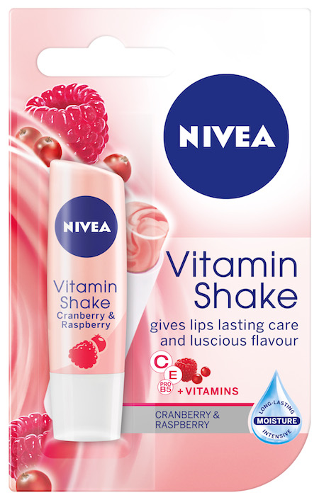 NEW NIVEA Lip Vitamin Shake Cranberry & Raspberry