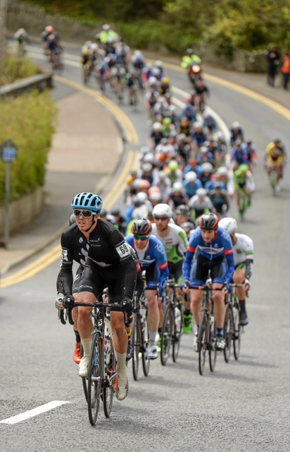 New Zealand track rider Nick Kergozou from Invercargill leads the peloton on stage six of the An Post RAS Tour of Ireland today. Credit: Paul Mohan Sportsfile