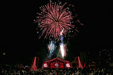A grand finale - the audience were treated to a stunning fireworks display.