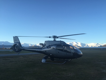 Airbus H130 T2 at the Over The Top Queenstown hangar