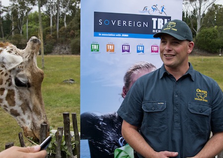 Nathan Burdon from Orana Wildlife Park at the event launch