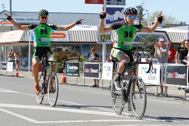 Breads of Europe's Luke McPherson from Southland won today's final round of the Calder Stewart Cycling Series elite racing ahead of teammate Michael Vink.