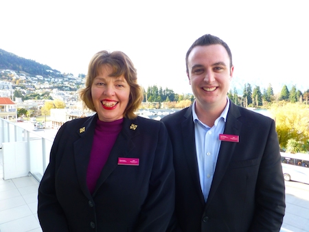 Fiona Lawson and Guy Robinson at Crowne Plaza Queenstown.