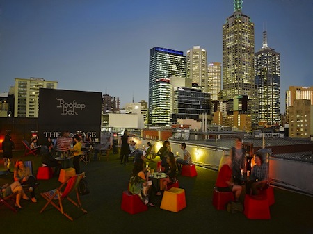 Melbourne - Rooftop Bar & Cinema at Curtin Ho...