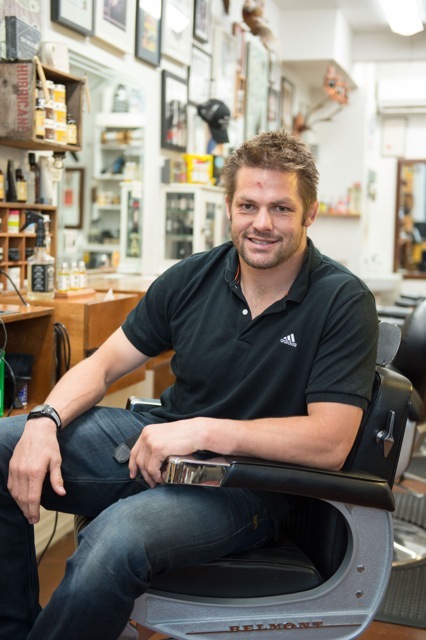 Richie McCaw before his shave down.