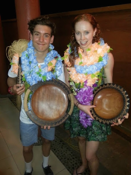 Samoa Swim Series champions Reece Southall and Sarah Mortimer.  Credit: Scottie T Photography.