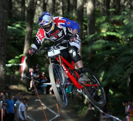 Brook MacDonald in action in last year's national championships in Rotorua. Credit: Alan Ofsoski