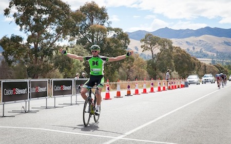 Tom Hubbard (Breads of Europe) is looking to repeat his Calder Stewart Cycling Series first round win to take the elite series lead in the third round the CYB Construction Hokitika Classic on Saturday.  Credit: Rickoshay Photos.