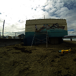 Lyall Bay Surf Club becomes massive canvas for artist fundraising for restoration